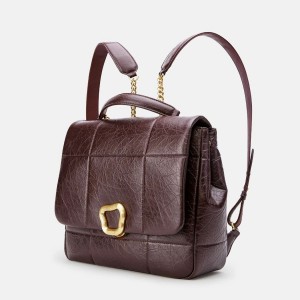 Songmont Medium Chocolate Rygsæk Bordeaux | 6702-QAEZN