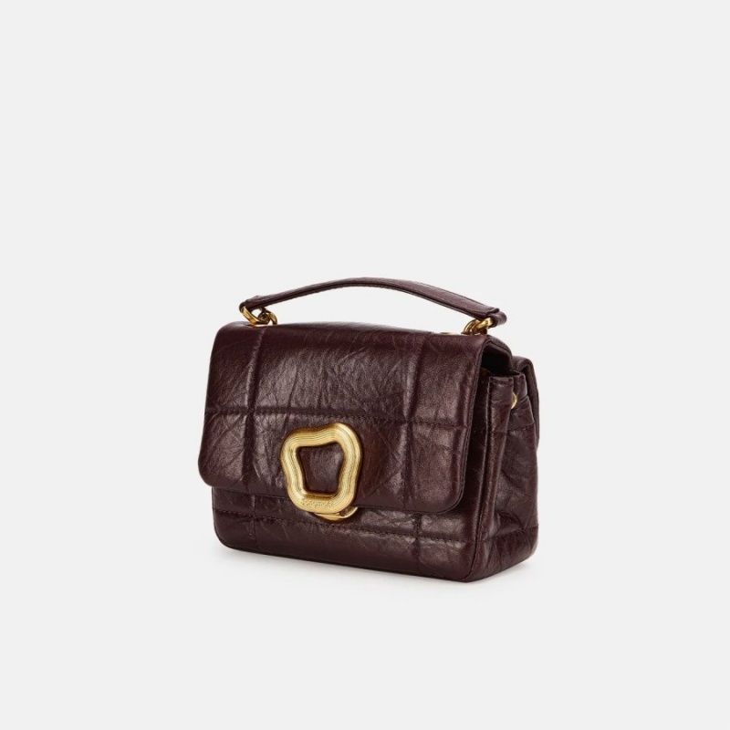 Songmont Mini Chocolate Skuldertasker Bordeaux | 4805-XLOSB